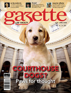 Courthouse dogs? Paws for thought