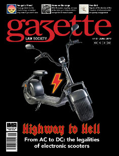 Highway to Hell From AC to DC: the legalities of electronic scooters